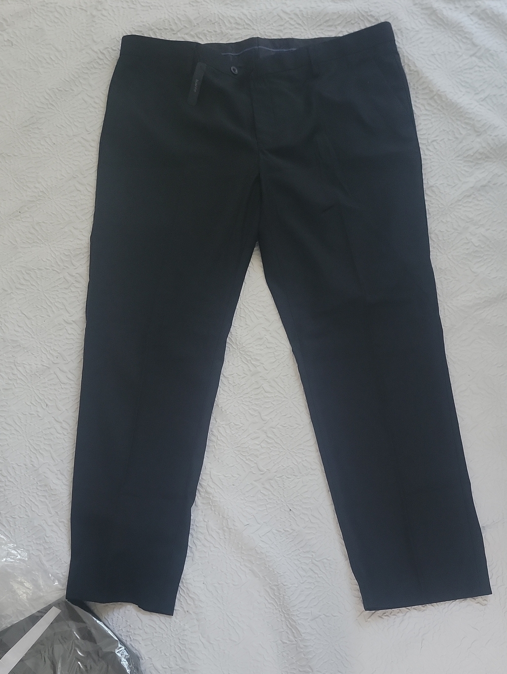 Men's Tailored Black Dress Pants - Sleek Formal Trousers